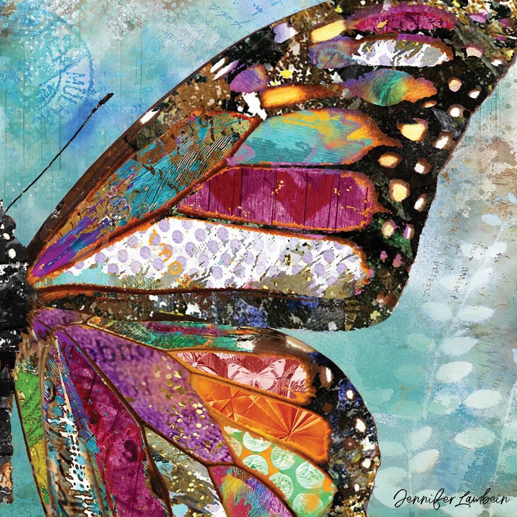 Woodland Dream Butterfly Wing 24x24