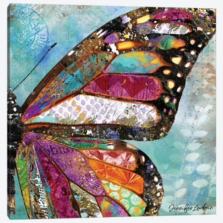 Woodland Dream Butterfly Wing 24x24 Canvas Print #JLB128} by Jennifer Lambein Canvas Wall Art