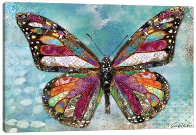 Woodland Summer Butterfly Canvas Art Print - Jennifer Lambein