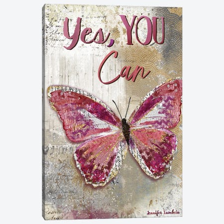 Yes, You Can Canvas Print #JLB130} by Jennifer Lambein Canvas Art Print