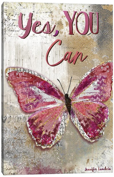 Yes, You Can Canvas Art Print - Jennifer Lambein