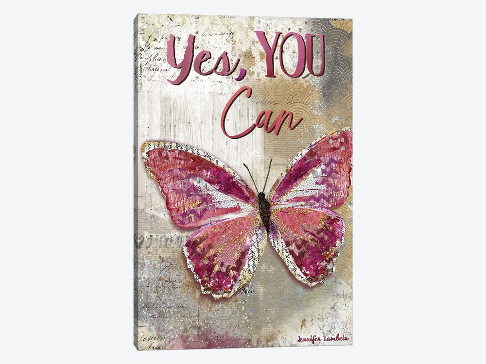 Yes, You Can by Jennifer Lambein 1-piece Canvas Wall Art