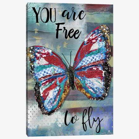 You Are Free To Fly Canvas Print #JLB132} by Jennifer Lambein Canvas Art Print