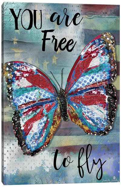 You Are Free To Fly Canvas Art Print - Jennifer Lambein