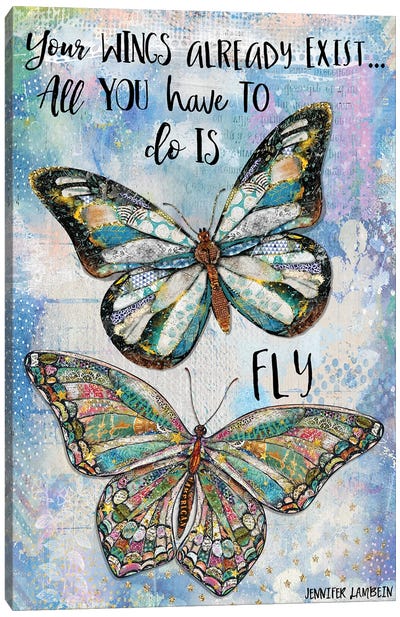 Your Wings Already Exist Canvas Art Print - Jennifer Lambein