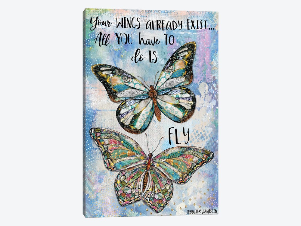 Your Wings Already Exist by Jennifer Lambein 1-piece Canvas Artwork
