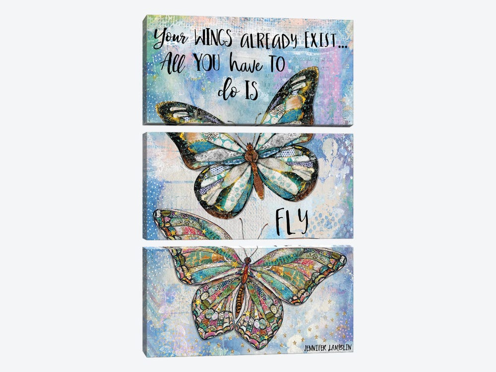 Your Wings Already Exist by Jennifer Lambein 3-piece Canvas Art
