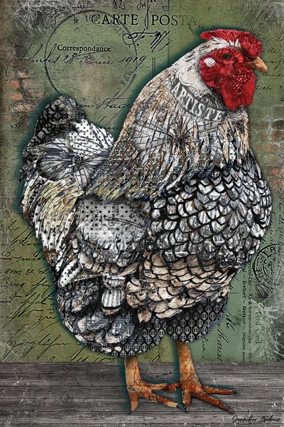 French Country Décor: Artiste Hen by Jennifer Lambein