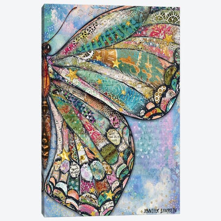 Starlight Dreams Butterfly Wing Canvas Print #JLB18} by Jennifer Lambein Art Print