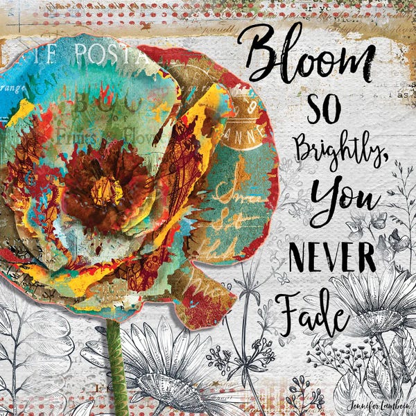 Jennifer Lambein: Bloom So Brightly Flower by Jennifer Lambein