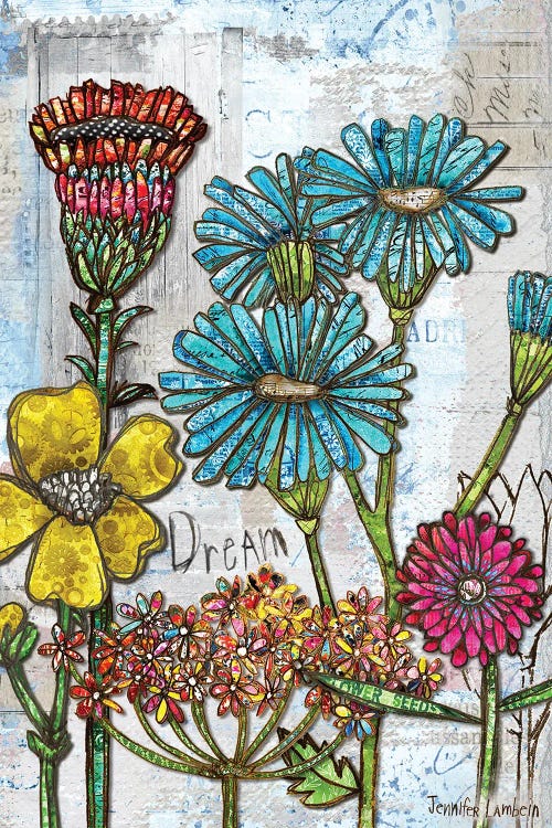 Dreamy Blooms by Jennifer Lambein wall art