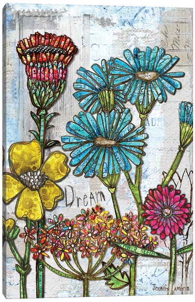 Dreamy Blooms Canvas Art Print - Jennifer Lambein