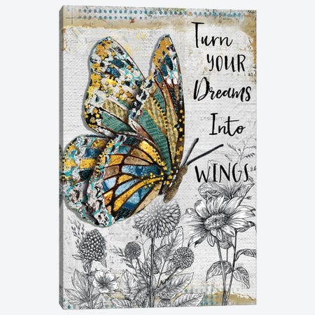 Turn Your Dreams Butterfly Canvas Print #JLB25} by Jennifer Lambein Canvas Print