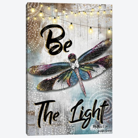 Be The Light Canvas Print #JLB33} by Jennifer Lambein Art Print