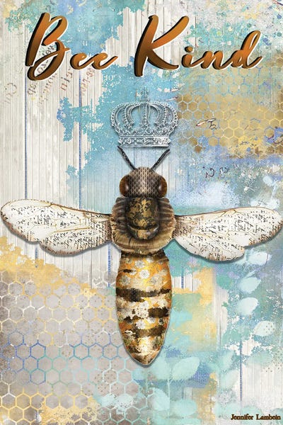 Bee Kind by Jennifer Lambein art print