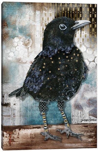 Blackbird Blakely Canvas Art Print - Jennifer Lambein
