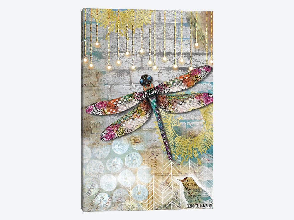 Dream Dragonfly by Jennifer Lambein 1-piece Canvas Art Print