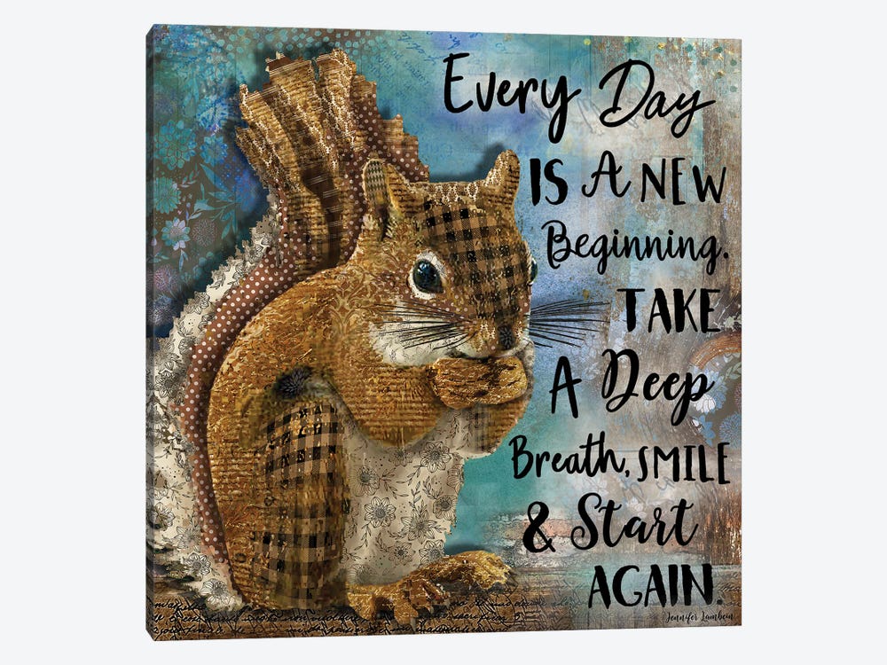 Every Day Is A New Beginning by Jennifer Lambein 1-piece Canvas Artwork