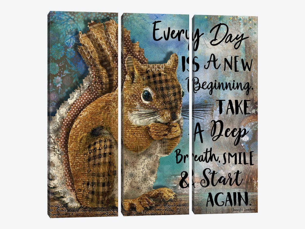 Every Day Is A New Beginning by Jennifer Lambein 3-piece Canvas Artwork