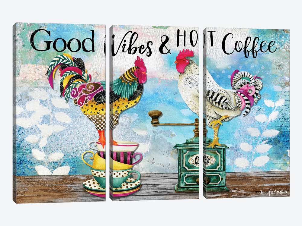 Good Vibes by Jennifer Lambein 3-piece Canvas Art