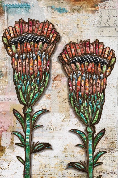 Happy Blooms by Jennifer Lambein wall art