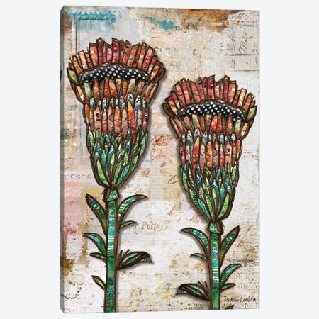 Happy Blooms Canvas Print #JLB68} by Jennifer Lambein Canvas Artwork
