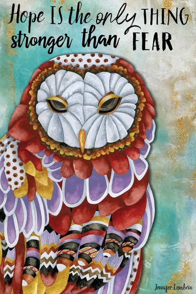 Jennifer Lambein: Hope Owl by Jennifer Lambein