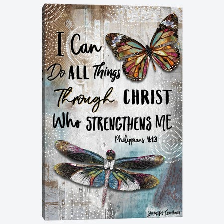 I Can Do All Things Canvas Print #JLB71} by Jennifer Lambein Canvas Print