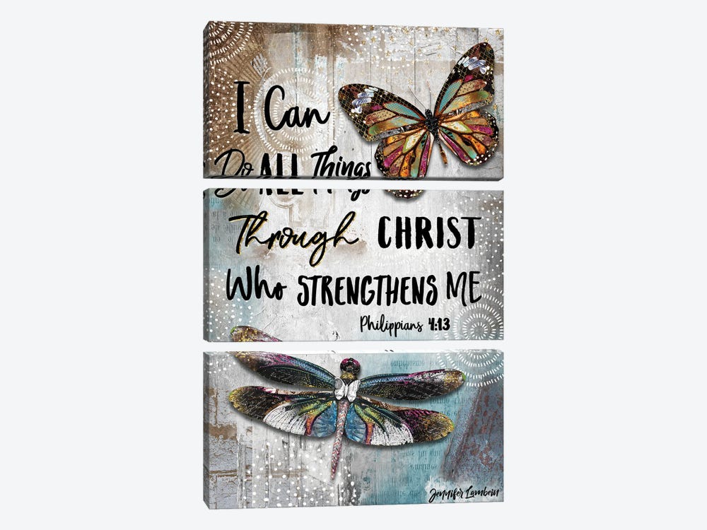 I Can Do All Things by Jennifer Lambein 3-piece Art Print