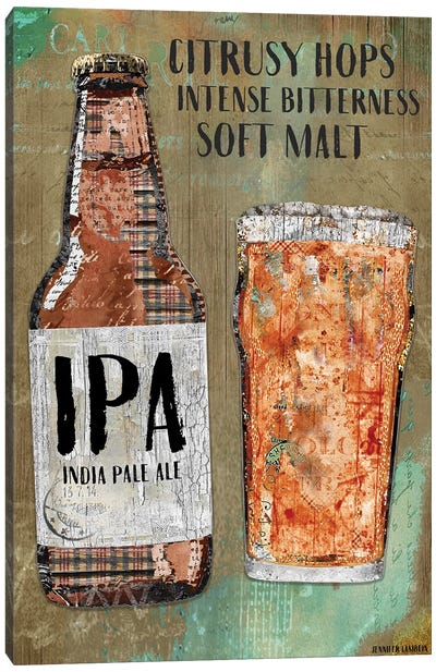 IPA Canvas Art Print - Beer Art
