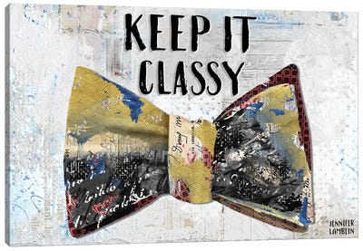 Keep It Classy Canvas Art Print - Jennifer Lambein