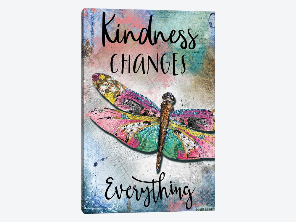 Kindness Changes Everything by Jennifer Lambein 1-piece Canvas Art Print