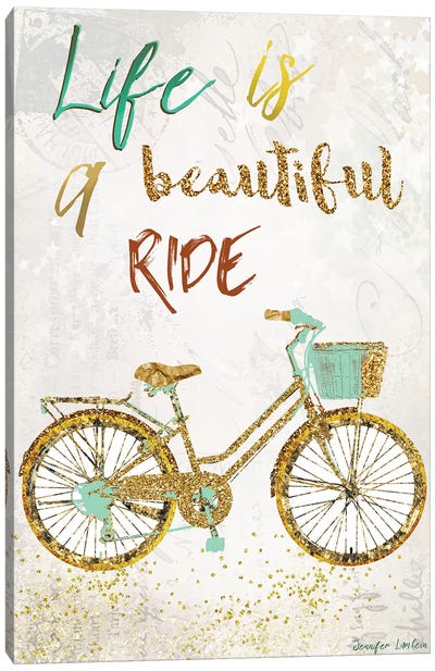 Life Is A Beautiful Ride Canvas Art Print - Jennifer Lambein