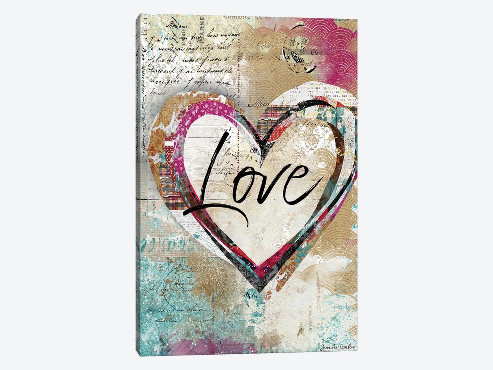Love Heart Canvas Art by Jennifer Lambein | iCanvas