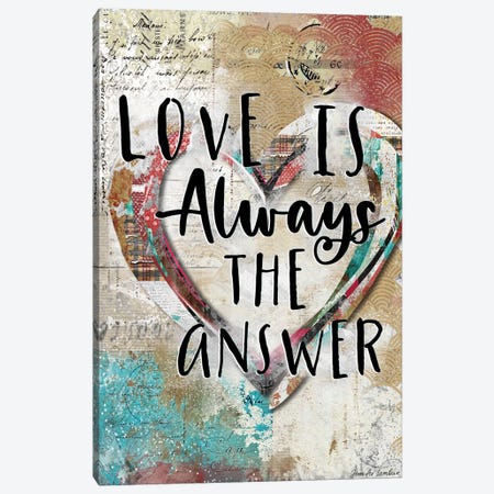 Love Is Always The Answer Canvas Print #JLB91} by Jennifer Lambein Canvas Print