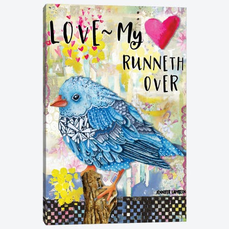 Love, My Cup Runneth Over Canvas Print #JLB93} by Jennifer Lambein Art Print