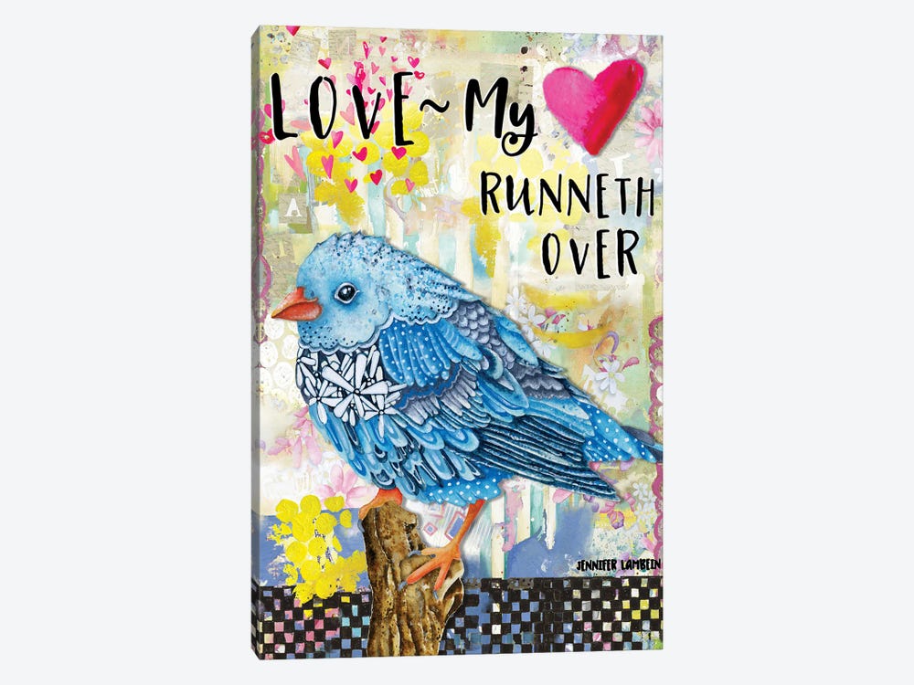 Love, My Cup Runneth Over by Jennifer Lambein 1-piece Canvas Print