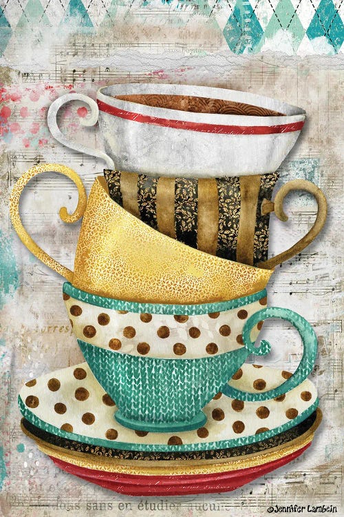 One More Cup by Jennifer Lambein canvas print