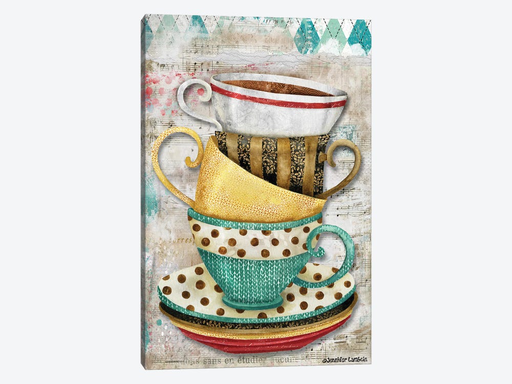 One More Cup by Jennifer Lambein 1-piece Canvas Artwork