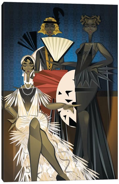 Harlem Nights Canvas Art Print - Gatsby Glam