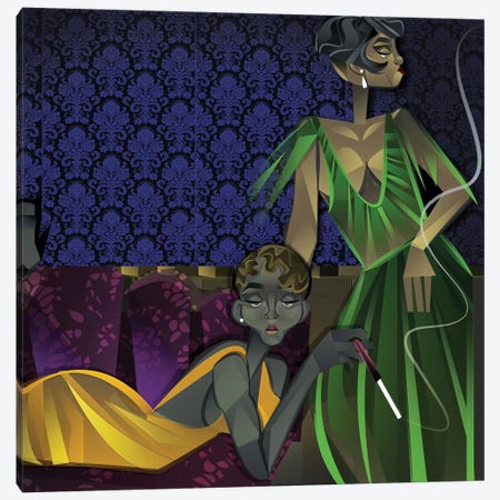 Two Women Canvas Print #JLC5} by Jaleel Campbell Canvas Print