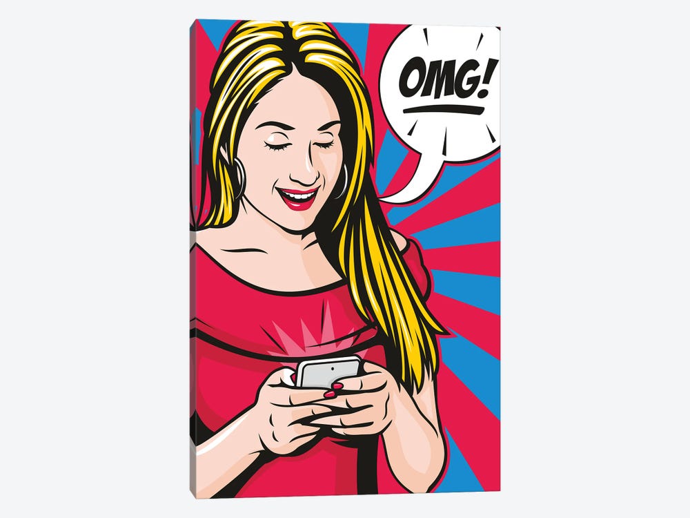 Omg! by James Lee 1-piece Canvas Print