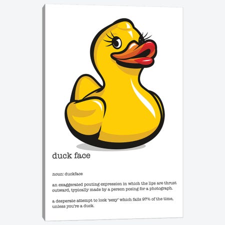 Duckface Definition Canvas Print #JLE103} by James Lee Canvas Print