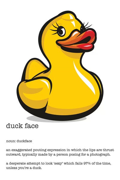 Duckface Definition
