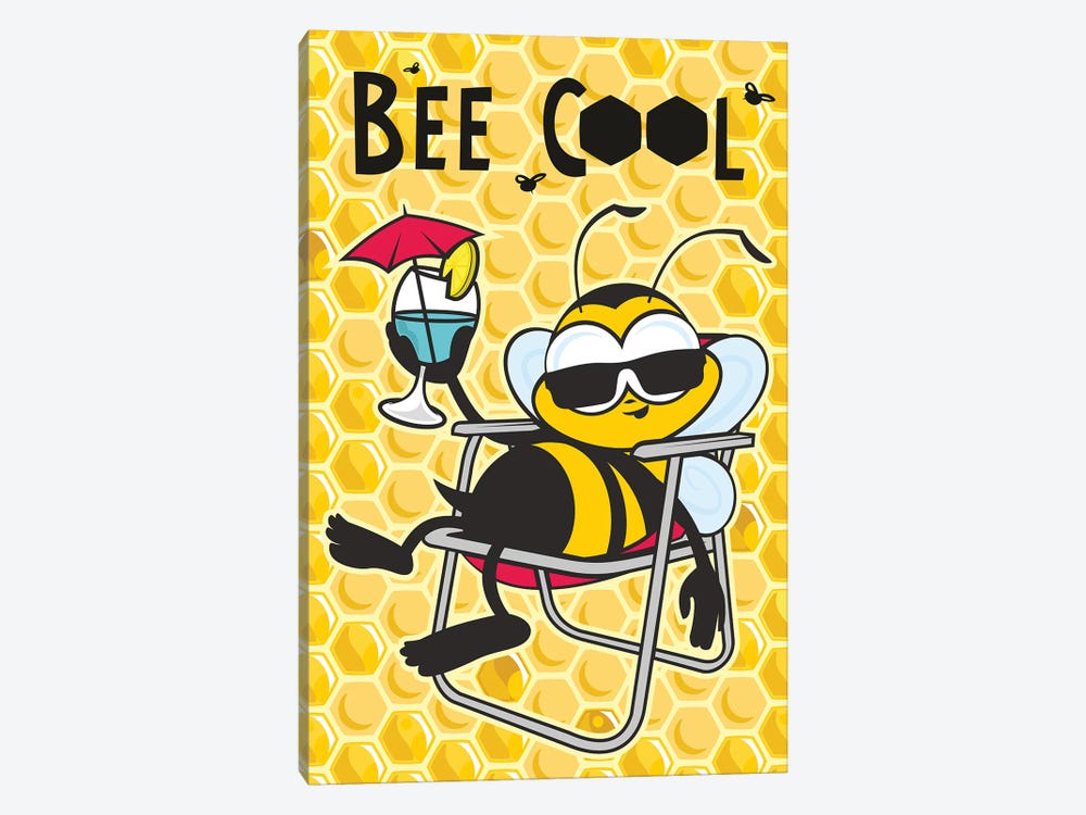 Adepto receta trompeta Bee Cool Canvas Wall Art by James Lee | iCanvas