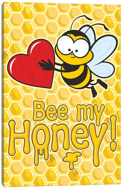 Bee My Honey Canvas Art Print - James Lee