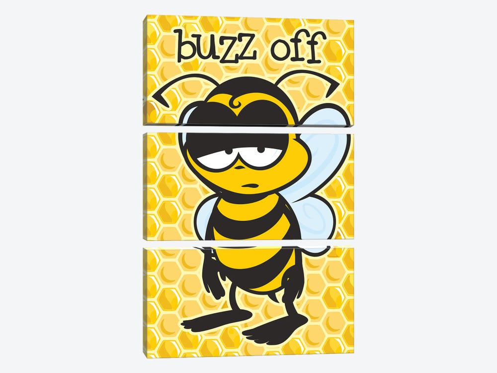 Buzz Off by James Lee 3-piece Canvas Wall Art