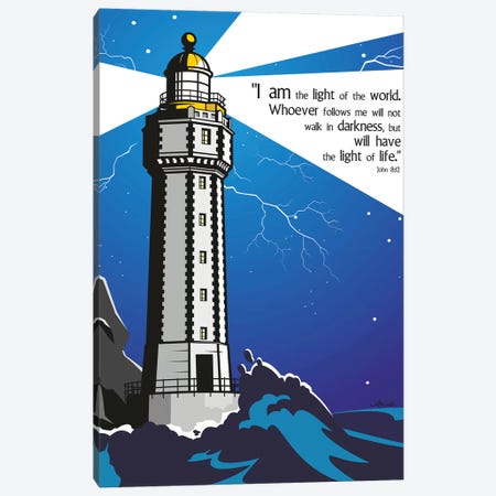 I Am The Light Of The World Canvas Print #JLE109} by James Lee Canvas Art Print