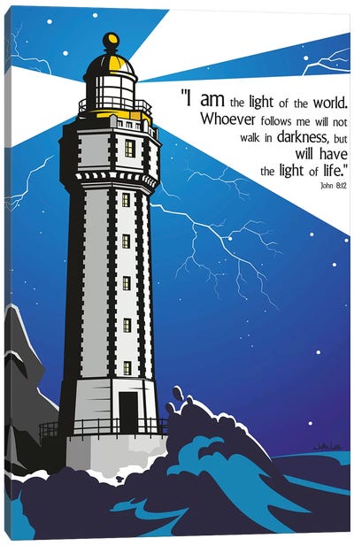 I Am The Light Of The World Canvas Art Print - James Lee
