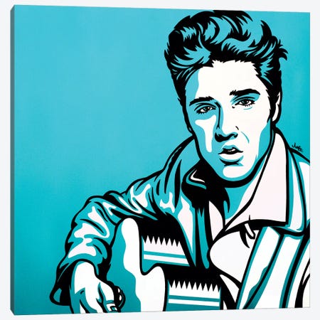 Elvis Canvas Print #JLE10} by James Lee Canvas Art